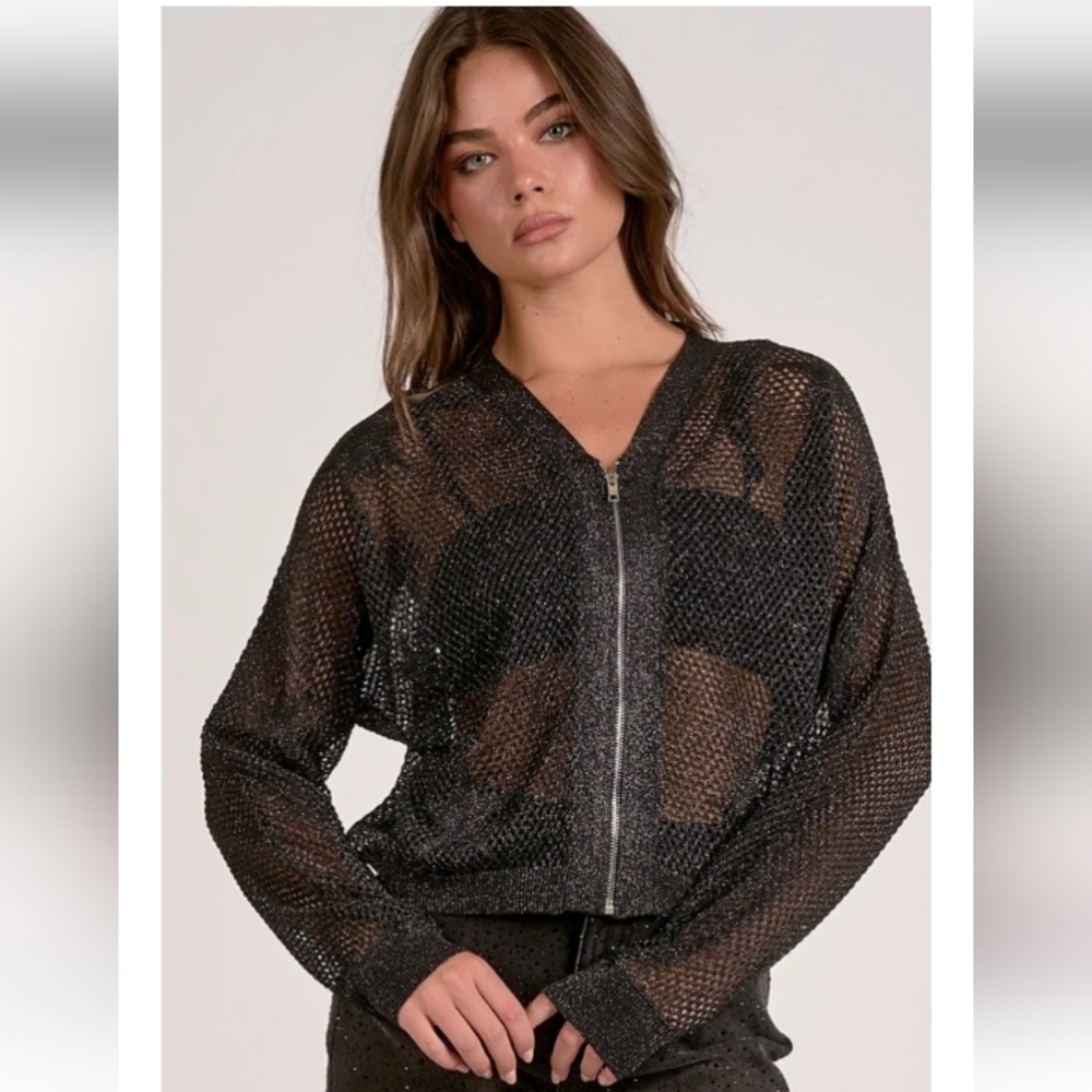 Elan Black Mesh Jacket